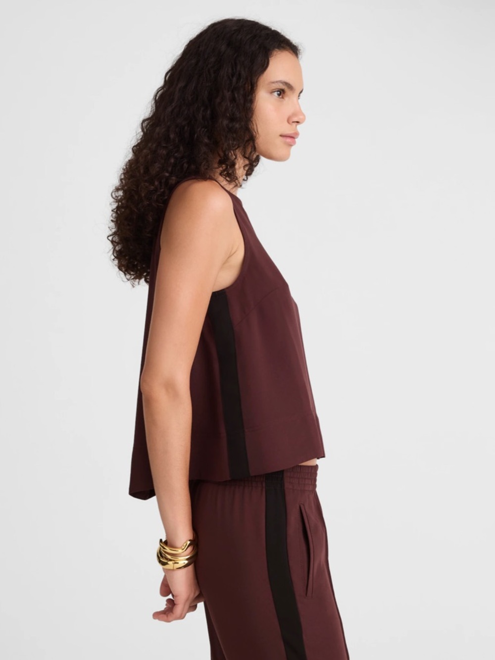 NWT Madewell Shell Tank top Size X-Small in Chocolate Raisin - NY861 - Picture 9 of 14